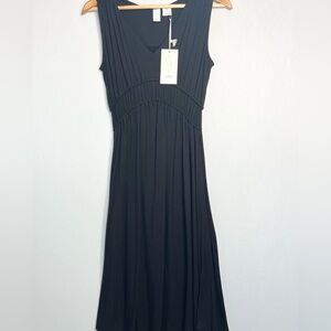 Joie V-Neck Sleeveless Black Maxi Dress size S NWT